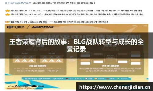 王者荣耀背后的故事：BLG战队转型与成长的全景记录
